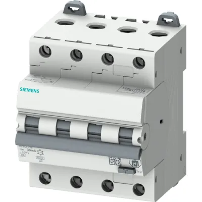 Siemens FI/LS-Schalter 5SU1346-6FP16 | RCBO 4-polig Typ A | 16A | 30mA | B-Charakteristik | 6kA | 400V | IP20