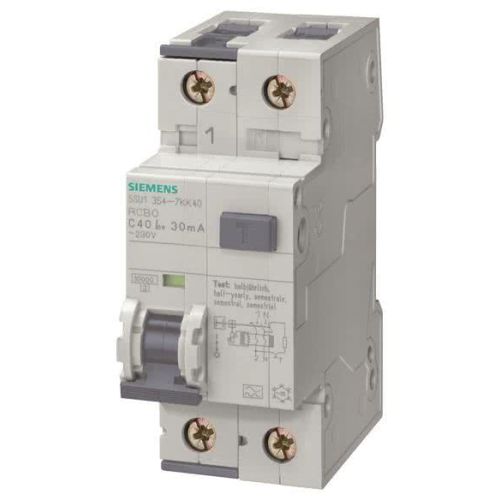 Bild: Siemens 5SU13547KK25 FI-/Leitungsschutz- einrichtung TypA T=70mm 30mA 10kA C 25A
