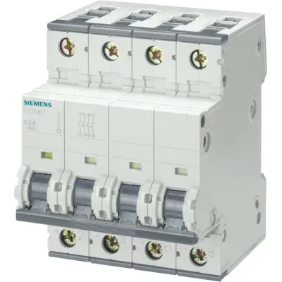 Siemens DC Freischalter 5TE2515-1 | 1000V DC | 63A | 4-polig | Hutschienenmontage | für PV-Anlagen | IP20 | grau