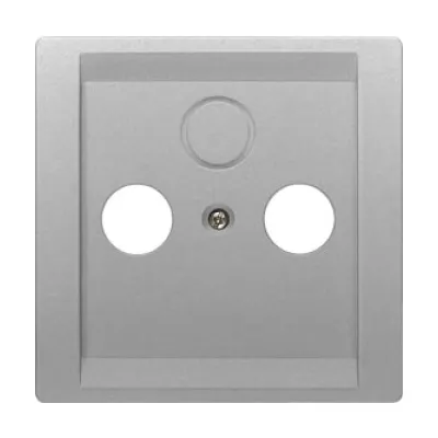 Siemens Antennen-Abdeckplatte DELTA style 5TG1338-1 | Zentralplatte TV/RF/SAT | 3-Loch | Unterputz | 68x68mm
