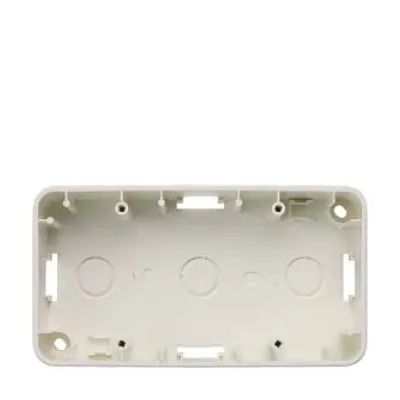 Siemens Aufputzgehäuse 2-fach 5TG1826 | DELTA profil | IP20 | 125x80x42,5mm | Thermoplast | titanweiß RAL 9010