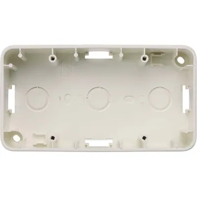 Siemens Aufputzgehäuse 2-fach 5TG1826 | DELTA profil | IP20 | 125x80x42,5mm | Thermoplast | titanweiß RAL 9010