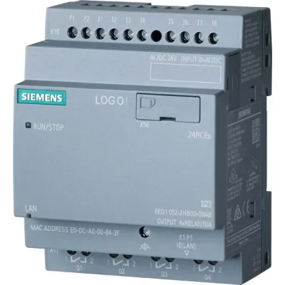 Siemens Logikmodul 6ED1052-2FB08-0BA2 | LOGO! 230RCE SPS | 8DI/4DO Relais | 115–230V AC/DC | Ethernet | IP20