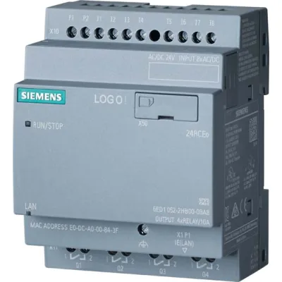 Siemens Logikmodul 6ED1052-2FB08-0BA2 | LOGO! 230RCE SPS | 8DI/4DO Relais | 115–230V AC/DC | Ethernet | IP20