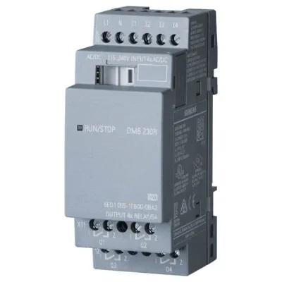 Siemens LOGO! 8 DM8 230R Erweiterungsmodul | 4 Digitaleingänge | 4 Relaisausgänge | 115-230V AC/DC | 6ED1055-1FB00-0BA2
