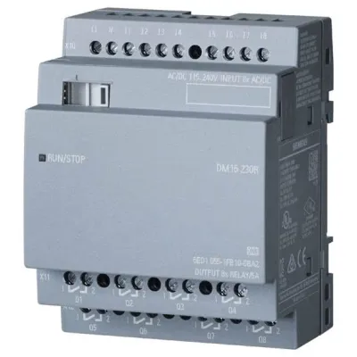 Siemens LOGO!8 Erweiterungsmodul DM16 230R | 8DI/8DO Relais | 230V AC/DC | Schraubanschluss | 6ED1055-1FB10-0BA2
