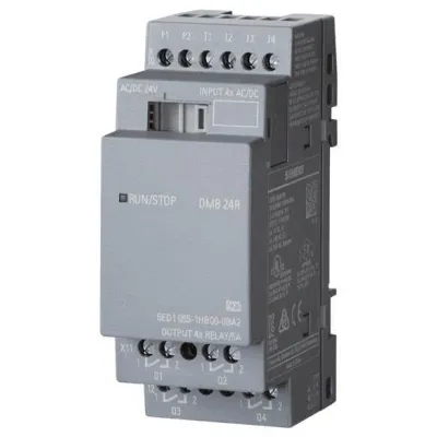 Siemens LOGO! 8 DM8 24R Erweiterungsmodul | 6ED1055-1HB00-0BA2 | 4DI/4RO | 24V AC/DC | Hutschiene