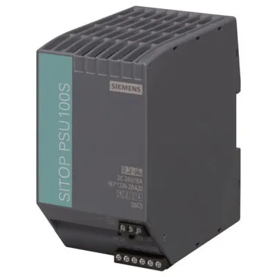 Siemens SITOP PSU100S 6EP1334-2BA20 | Stromversorgung 24V DC 10A | 288W | Hutschiene | IP20 | Schraubanschluss