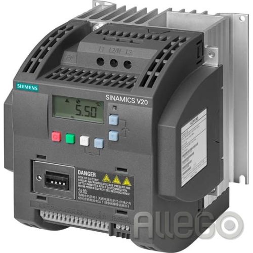 Bild: SIEMENS 6SL3210-5BB21-5BV1 SINAMICS V20 1AC200-240V 1,5kW FSAC