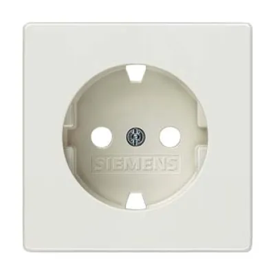 Siemens Steckdosenabdeckung 5UH1065 | DELTA style Abdeckplatte | 68x68mm | Schuko | titanweiß