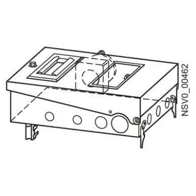 SIEMENS Abgangskasten BD2-AK2M2/CEE165FIA163 BVP:660868 | 5-polig | 16A | 400V | 1x CEE-Steckdose | IP54 | grau