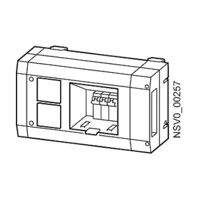 Siemens Abgangskasten BD01-AK2M1/2SD163FIA161 BVP:034276 | 5-polig | IP54 | 16A | SCHUKO Steckdose | grau RAL7035