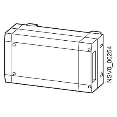 Siemens Abgangskasten BD01-AK2HX/F BVP:233570 | 63A 400V | 5-polig | IP54 | Hutschiene 8TE | grau RAL 7035