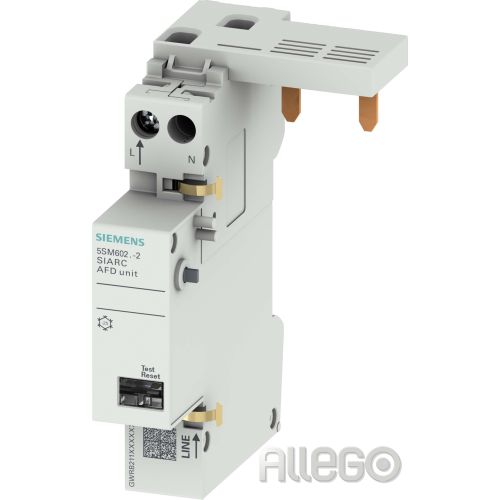 Bild: Siemens AFD-Block 1-16A 2polig 230V 5SM6021-2 1TE+2TE Siemens AFD-Block 1-16A 2p