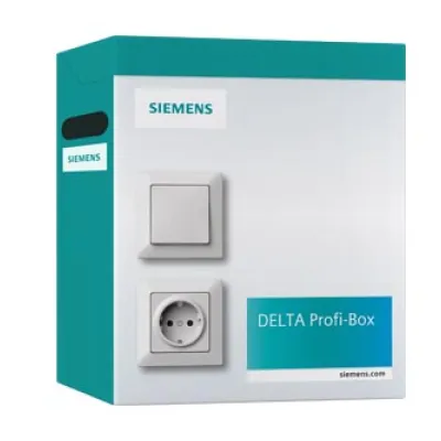 Siemens Aufputz Schalter-Steckdosen-Set 5UB1998-0KA | Feuchtraum IP44 | Aktionspaket | Polycarbonat | grau RAL 7035