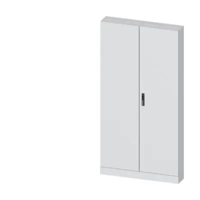 Siemens Standschrank ALPHA 630 DIN 8GK1322-8KA42 | IP44 | 630A | H1950xB1050xT210mm | Stahl | Doppel-Tür | RAL7035