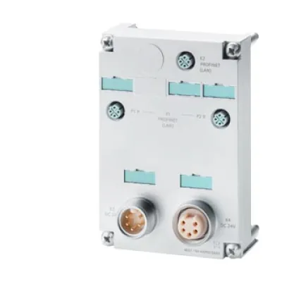 Siemens Anschlussmodul 6ES7194-4AP00-0AA0 für SIMATIC ET 200pro CPU | PROFINET | 3x M12 | IP65/67 | 20,4–28,8 V DC