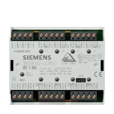 Siemens AS-Interface Modul F90 3RG9002-0DA00 | 4DI/4DQ | 24V DC | 2A Ausgang | IP20 | Schraubanschluss | 90x75x37mm