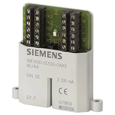 Siemens AS-Interface Flachmodul 3RK1400-0CE00-0AA3 | 4DI/4DQ | 24V DC | Schraubanschluss | IP20 | Transistor