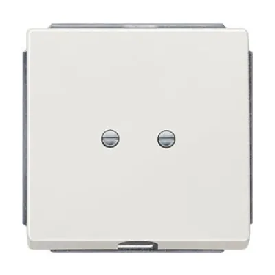Siemens Auslassplatte DELTA style 5TG1335 | Zentralplatte Leitungsauslass | titanweiß glänzend | 68x68mm | Unterputz