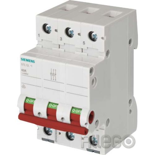 Bild: Siemens Ausschalter 63A,3pol.,rot 5TL1363-1