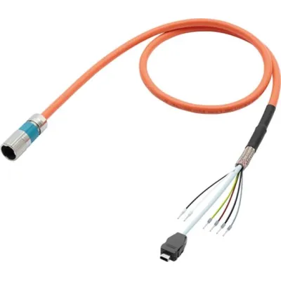 SIEMENS Sensor-Aktorkabel 6FX5002-8QN08-1AF0 | SPEED-CONNECT M17 | 5m | PVC | IP20/IP65 | schwarz