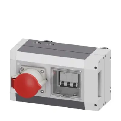 Siemens Abgangskasten BD01-AK2M1/CEE325A323 BVP:034282 | CEE 5-polig 32A 400V | IP54 | 1x Steckdose | grau RAL7035