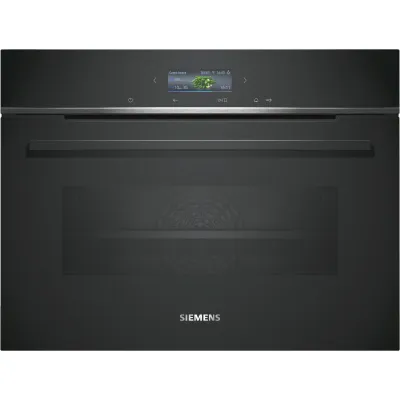 Siemens Kompaktbackofen CB734G1B1 iQ700 | Einbau-Backofen 47l | 11 Heizarten | Home Connect | A+ | Schwarz