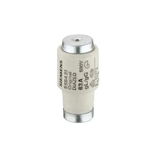 Siemens DIAZED-Sicherungseinsatz 5SB4211 | DIII 50A | 500V AC/DC | gG | E33 Gewinde | weiß | 1 Stück