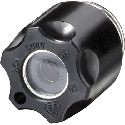 Siemens DIAZED-Schraubkappe 5SH1231 DIII | Sicherungskappe 63A | E33 | 500V AC/DC | mit Prüfloch | Kunststoff