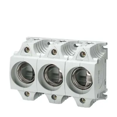 Siemens DIAZED-Sicherungssockel 5SF5068 | DII | 3-polig | 25A | 500V | Kunststoff | berührungsgeschützt | mit Abdeckung