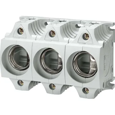 Siemens DIAZED-Sicherungssockel 5SF5068 | DII | 3-polig | 25A | 500V | Kunststoff | berührungsgeschützt | mit Abdeckung