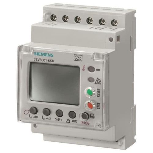 Bild: Siemens Differenzstrom-Überwachungsgerät 5SV8001-6KK digital TypA IDN 0,03A 30A