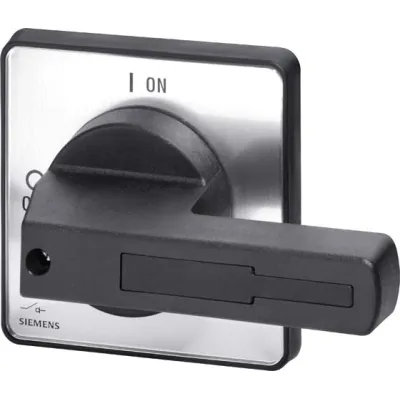 Siemens Drehantrieb 3LD9243-1B | Zubehör für Lasttrennschalter 3LD23/24 3LD5 | Frontbefestigung Vierloch | schwarz