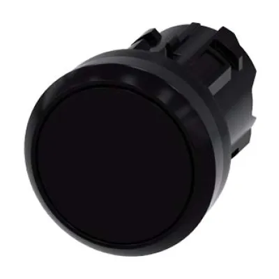 Siemens Drucktaster 3SU1000-0AA10-0AA0 | SIRIUS ACT | 22mm rund | verrastend | Kunststoff | IP68 | schwarz