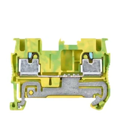 SIEMENS Schutzleiter-Reihenklemme 8WH6000-0CF07 | Durchgangsklemme 2,5 mm² | Hutschiene TH35 | 1 Etage | grün-gelb