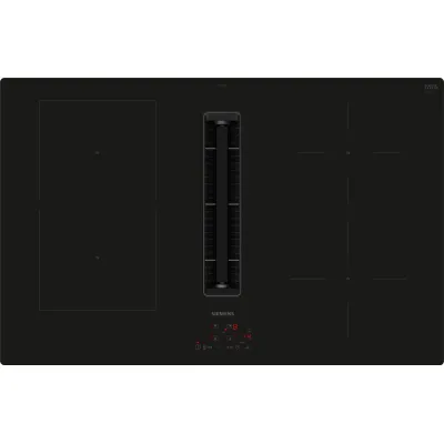 Siemens Induktionskochfeld mit Dunstabzug ED811BGA6 | 80 cm | autark | 4 Kochzonen | TouchControl | rahmenlos | schwarz