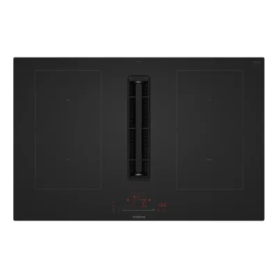Siemens Induktionskochfeld ED81AHQ26E | 80 cm | integrierter Dunstabzug | Home Connect | Kombizonen | schwarz