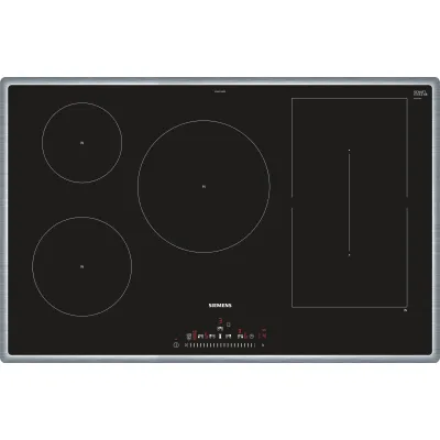 Siemens Induktionskochfeld ED845FWB5E | 80 cm | 5 Kochzonen | CombiZone | touchSlider | Einbau | schwarz