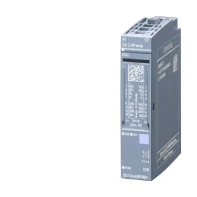 Siemens Analog Eingangsmodul 6ES7134-6GB00-0BA1 | SIMATIC ET 200SP | AI 2xI 2/4-Leiter | 16 Bit | DC 19,2-28,8V | IP20