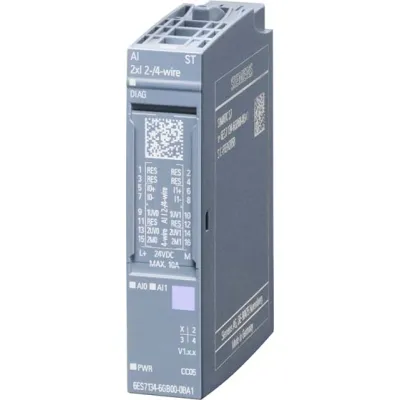 Siemens Analog Eingangsmodul 6ES7134-6GB00-0BA1 | SIMATIC ET 200SP | AI 2xI 2/4-Leiter | 16 Bit | DC 19,2-28,8V | IP20