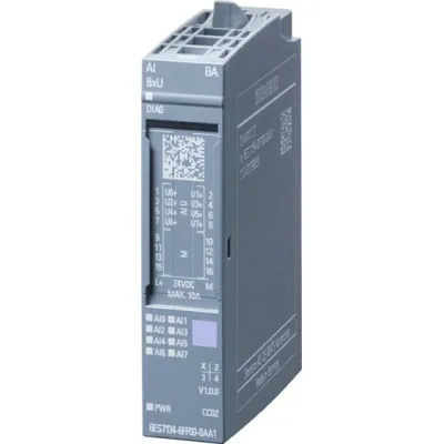 SIEMENS SIMATIC ET 200SP Analog Eingangsmodul 6ES7134-6FF00-0AA1 | AI 8xU | 8 Kanäle | 16 Bit | DC 19,2-28,8V | IP20