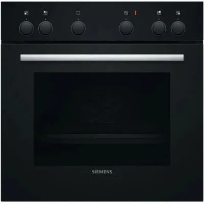 Siemens Einbau-Herdset EQ110KA2BB | Glaskeramik-Kochfeld | 3D-Heißluft | 66l | Energieklasse A | schwarz