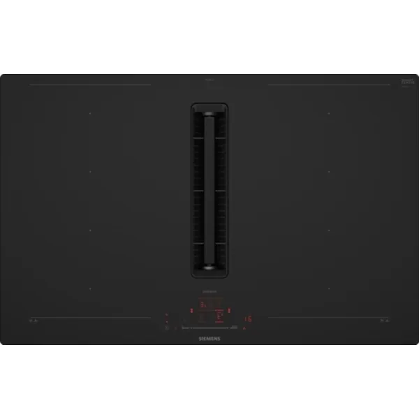Siemens Induktionskochfeld EX80BHL26E | 80 cm | Downdraft-Dunstabzug | flexInduktion | Home Connect | schwarz