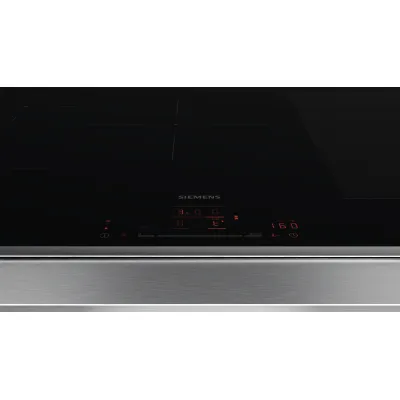 Siemens Induktionskochfeld EX845HVC1E iQ700 | 80 cm | 5 Zonen | autark | touchSlider | Home Connect | Edelstahlrahmen