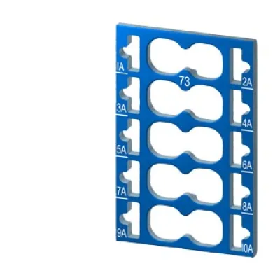 Siemens Farbkodierschilder 6ES7193-6CP73-2AA0 | SIMATIC ET 200SP Kennzeichnung AUX-Klemmen | 10 Stück | blau