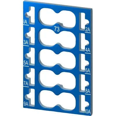 Siemens Farbkodierschilder 6ES7193-6CP73-2AA0 | SIMATIC ET 200SP Kennzeichnung AUX-Klemmen | 10 Stück | blau