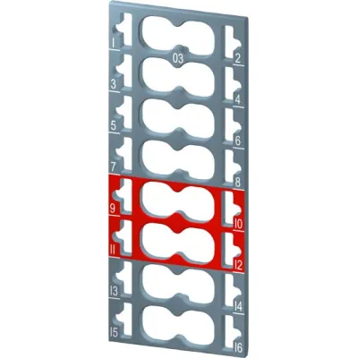Siemens Farbkodierschilder ET 200SP 6ES7193-6CP03-2MA0 | 10 Stück | CC03 | für Peripheriemodule | Push-In | grau/rot