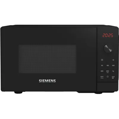 Siemens Mikrowelle FF023LMB2 iQ300 | freistehend | 20L | 800W | Drehteller | Automatikprogramme | schwarz/Edelstahl