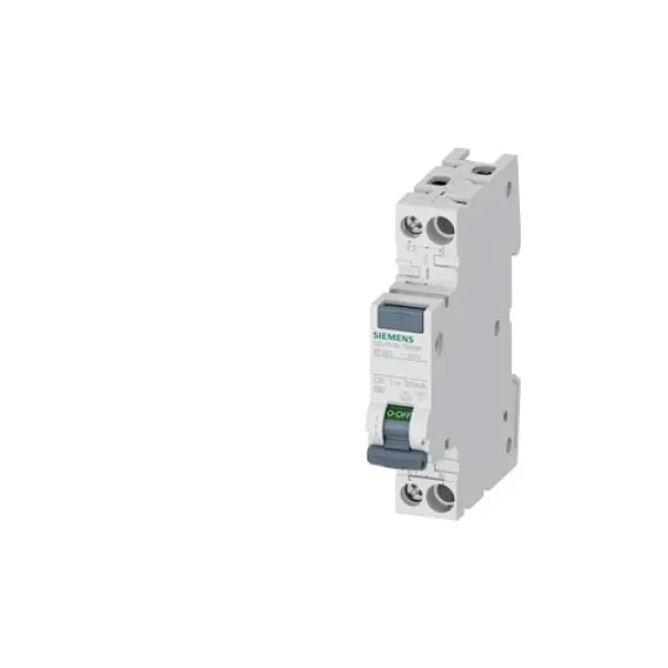 Siemens FI/LS-Schalter 5SV1313-7KK06 | 1P+N | Typ A | 6A C6 | 30mA | 4,5kA | 230V | DIN-Schiene | IP20 | kompakt 1TE